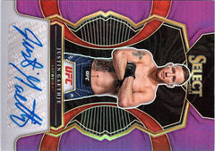 2023 Panini Select UFC #SG-JGJ Justin Gaethje Signatures Purple Prizms #/49