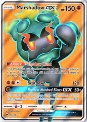 Marshadow GX (Full Art) Ultra Rare SM - Burning Shadows 137/147 NM