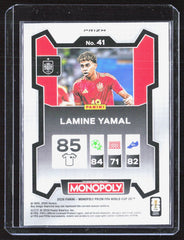 2026 Panini Prizm Monopoly FIFA World Cup - Red Prizms Lamine Yamal 41 Spain