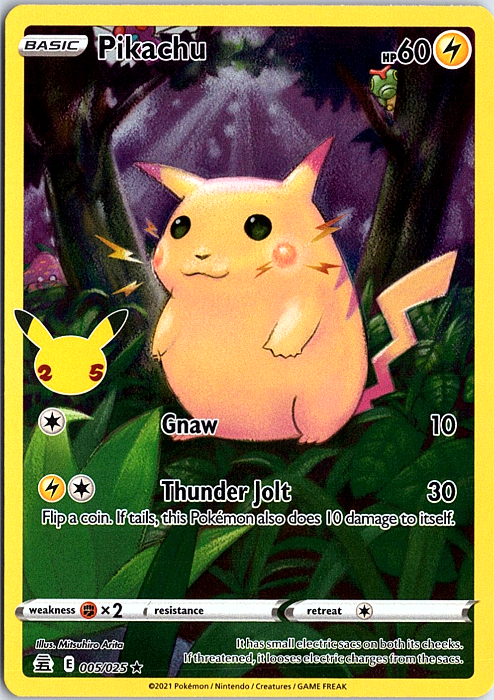Pikachu Holo Rare Celebrations 005/025 NM