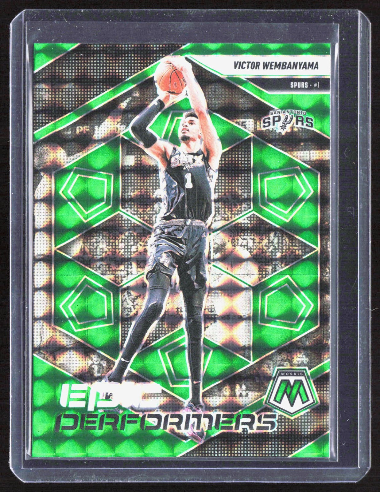 2024-25 Panini Mosaic - Epic Performers Mosaic Green Victor Wembanyama 1