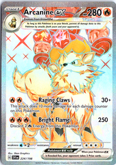 Arcanine ex Ultra Rare SV01: Scarlet & Violet Base Set 224/198 NM