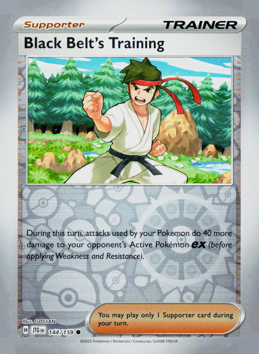 Black Belt's Training JTG 144/159 Reverse Holo NM