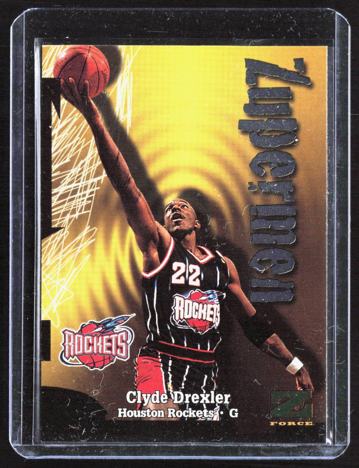 1997-98 SkyBox Z-Force Clyde Drexler 194 Basketball Houston Rockets