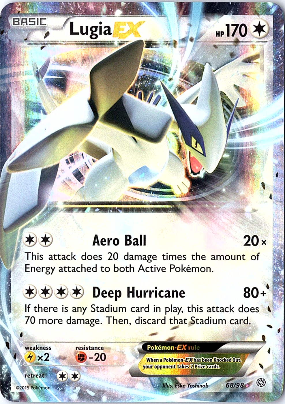 Lugia EX Ultra Rare XY - Ancient Origins 68/98 NM