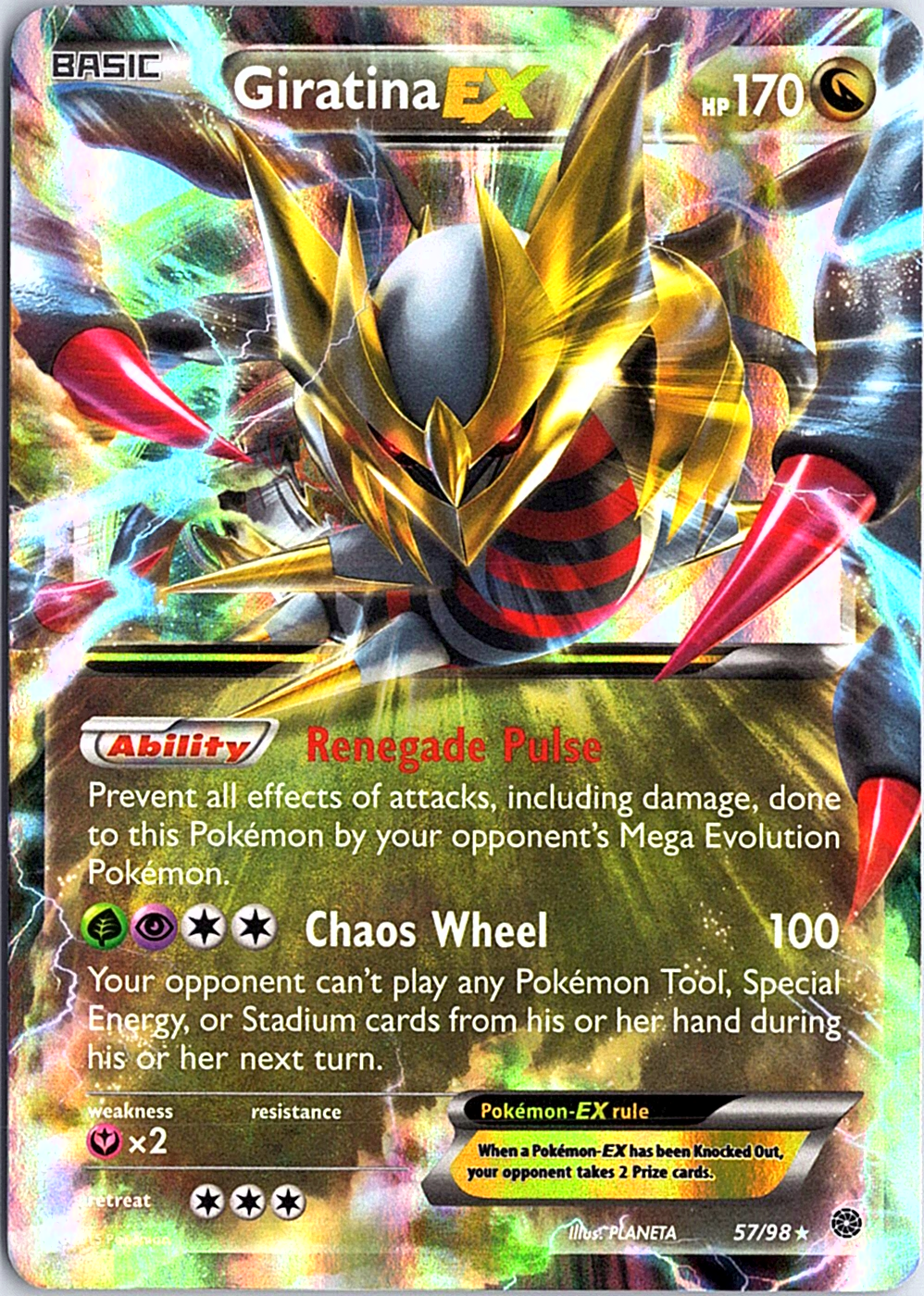 Giratina EX Ultra Rare XY - Ancient Origins 57/98 NM