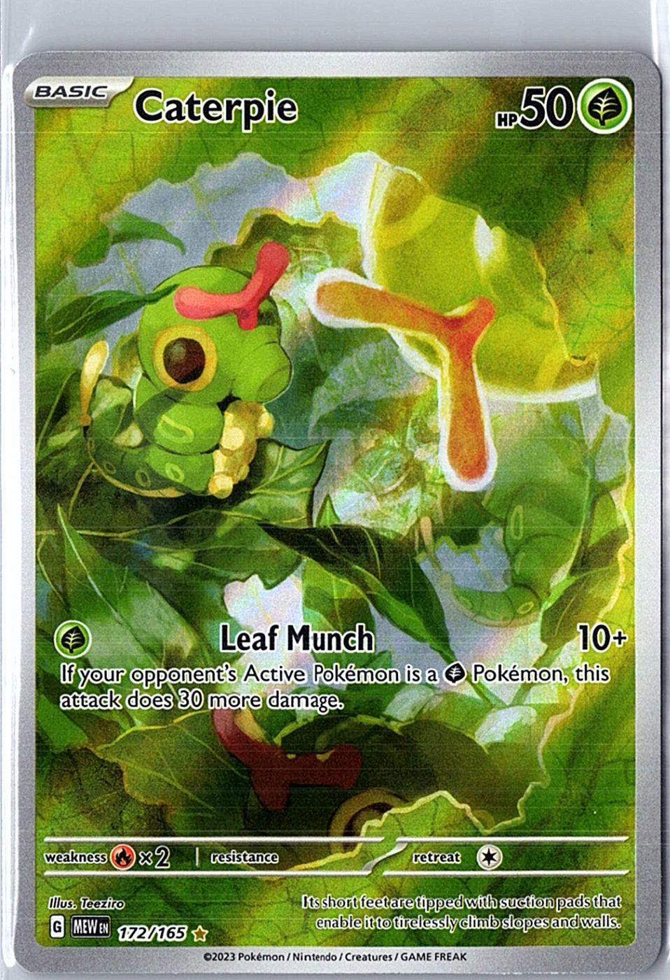 Caterpie Illustration Rare SV: Scarlet & Violet 151 172/165 NM