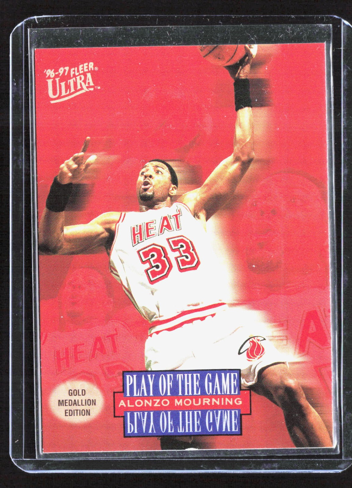 1996-97 Ultra - Gold Medallion Alonzo Mourning G-295 Basketball Miami Heat