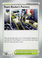 Team Rocket's Factory ASC 203/217 NM
