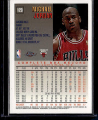 Michael Jordan Topps chrome EDL Base 123 NM (Back)