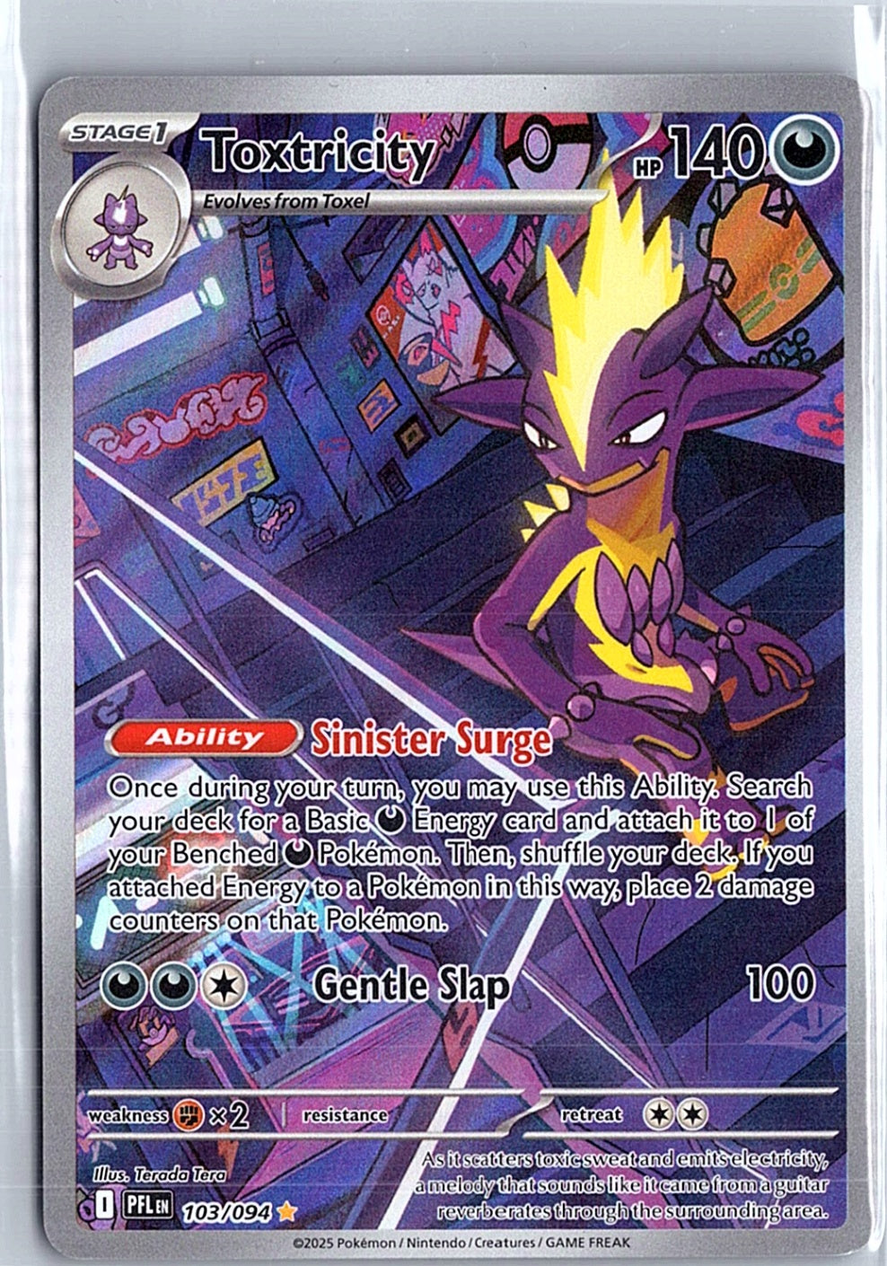Toxtricity Illustration Rare ME02: Phantasmal Flames 103/094 NM