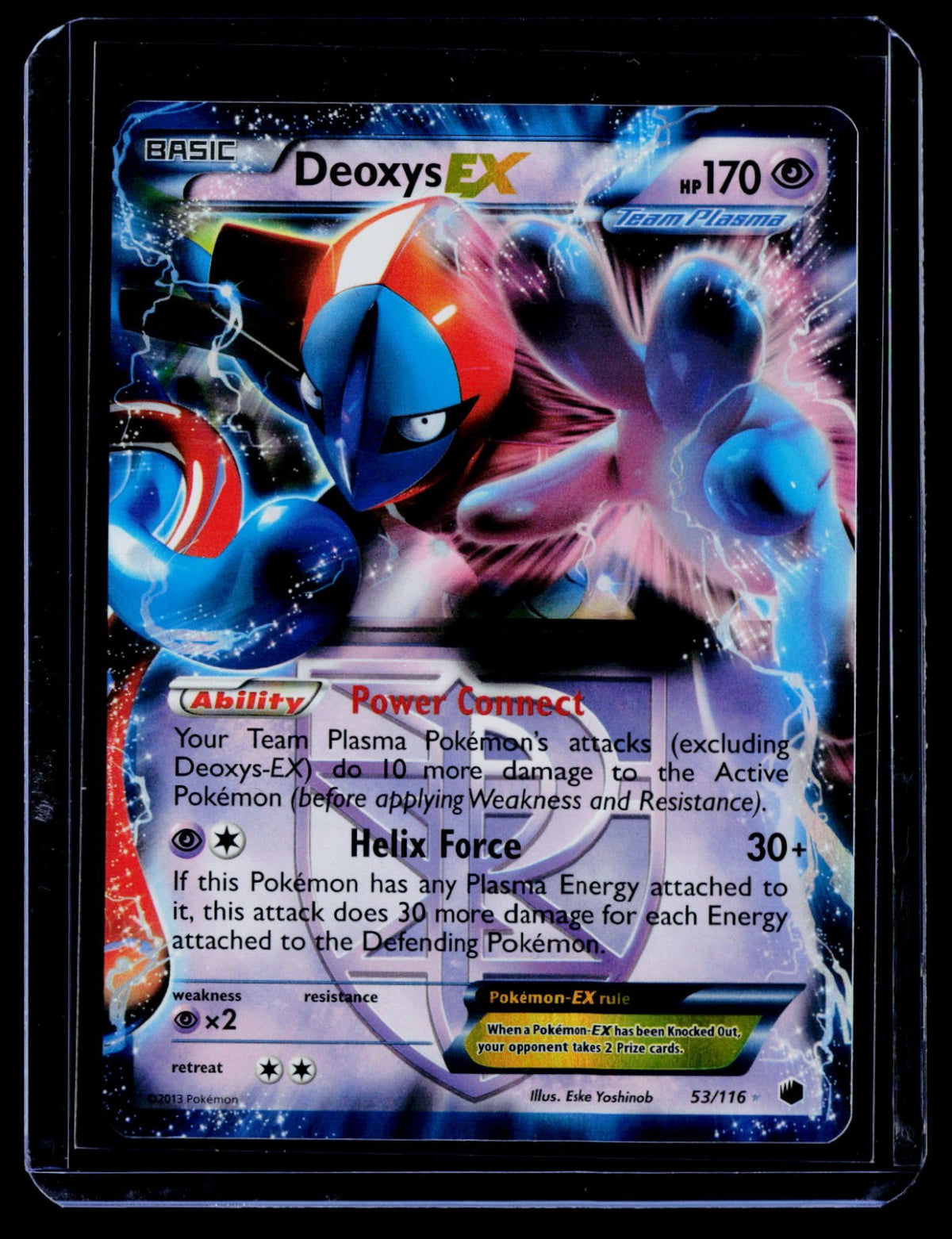 Deoxys EX (Team Plasma) Holo Plasma Freeze 53/116 LP