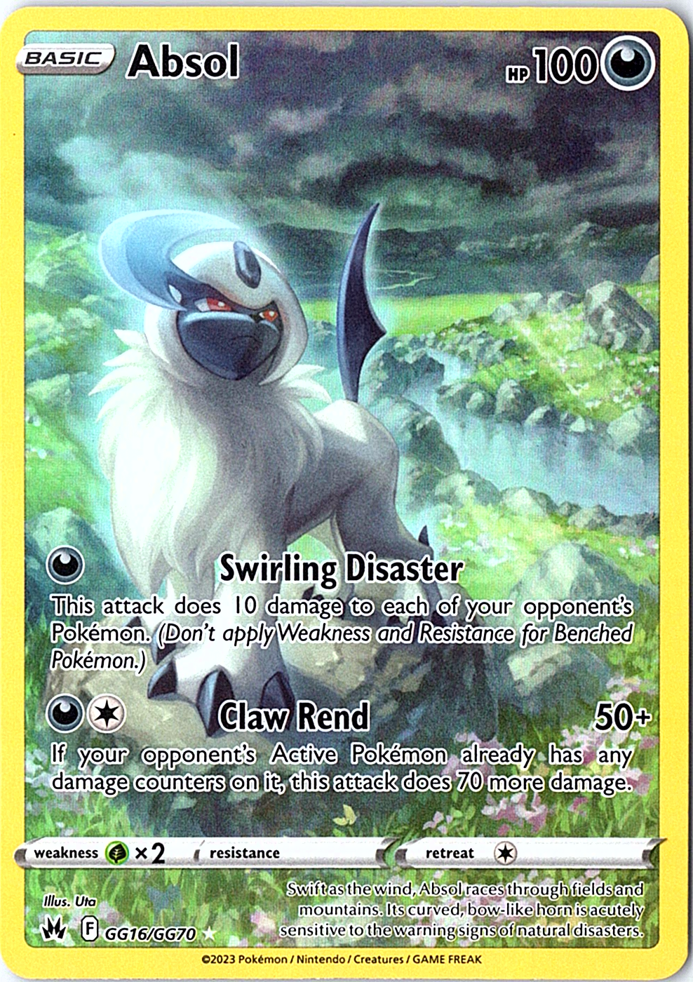 Absol Ultra Rare SWSH: Crown Zenith: Galarian Gallery GG16/GG70 NM