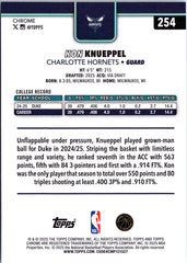 2025-26 Topps Chrome #254 Kon Knueppel Pulsar Refractor