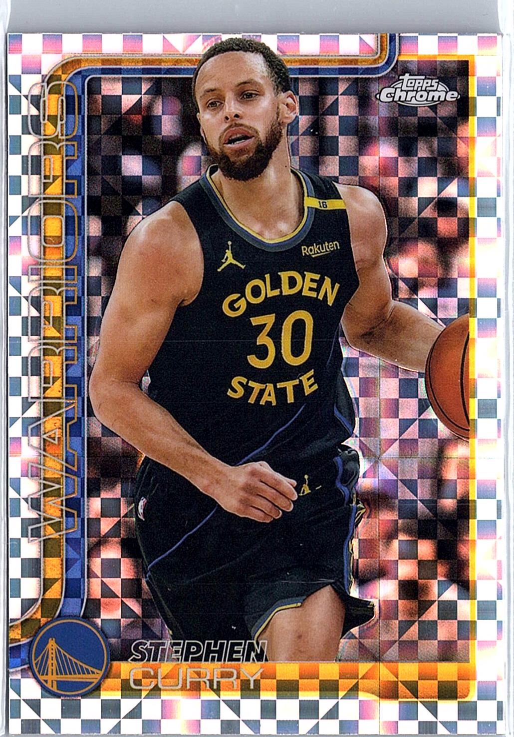 2025-26 Topps Chrome #201 Stephen Curry X-Fractor