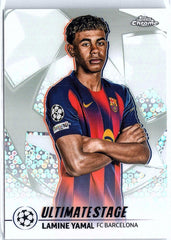 2025-26 Topps UEFA Club Competitions #US-20 Lamine Yamal Ultimate Stage Chrome