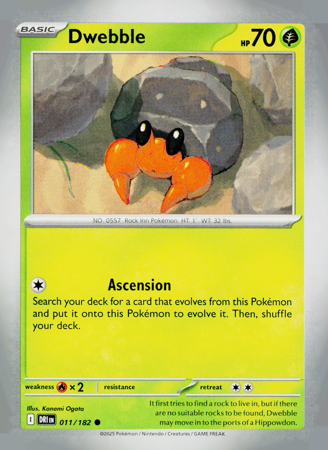 Dwebble DRI 011/182 NM