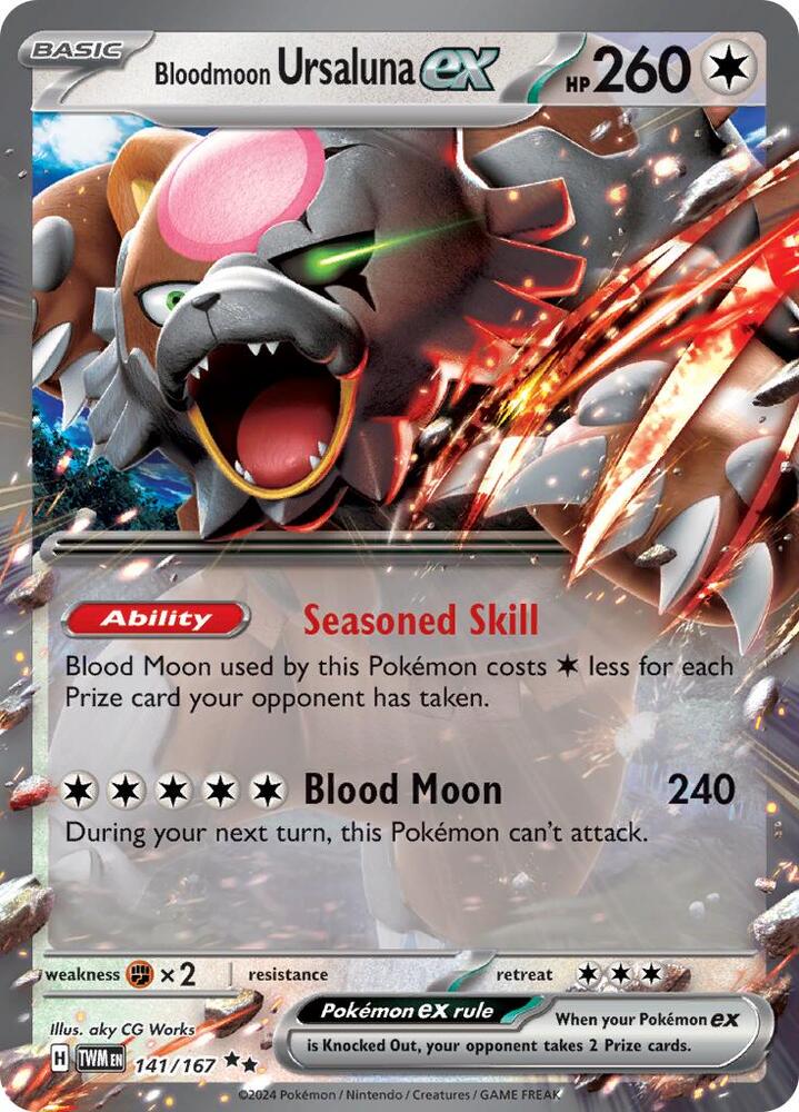 Bloodmoon Ursaluna ex TWM Holo NM