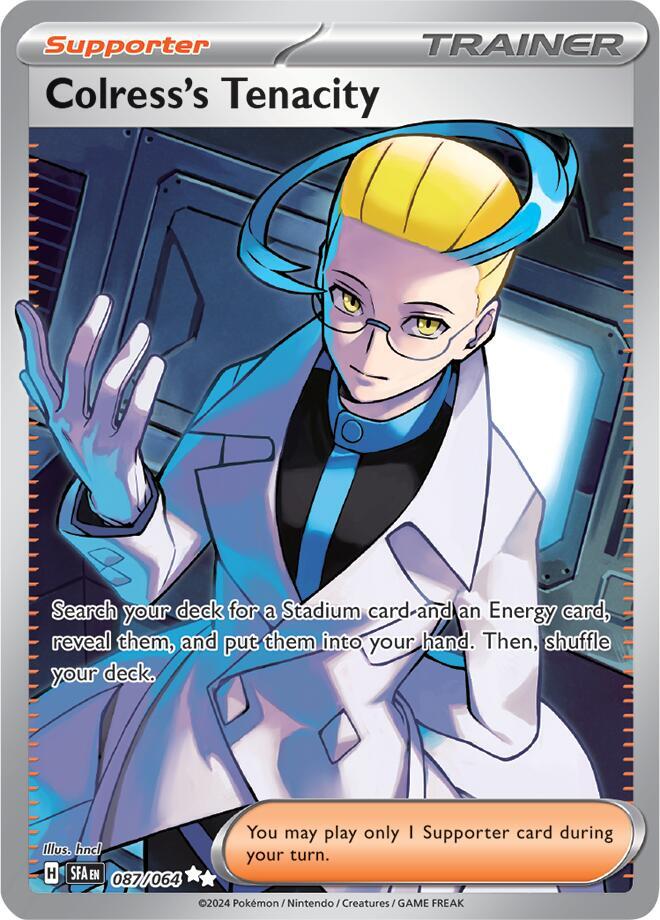 Colress's Tenacity Ultra Rare SV: Shrouded Fable 087/064 NM