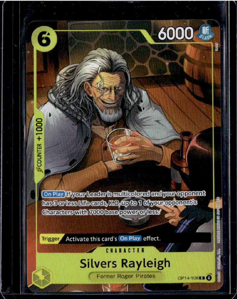 Silvers Rayleigh (One Piece Card Game Illustration Box Vol. 7) Foil One Piece Promotion Cards OP14-108 NM
