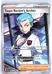 Team Rocket's Archer Ultra Rare SV10: Destined Rivals 223/182 NM
