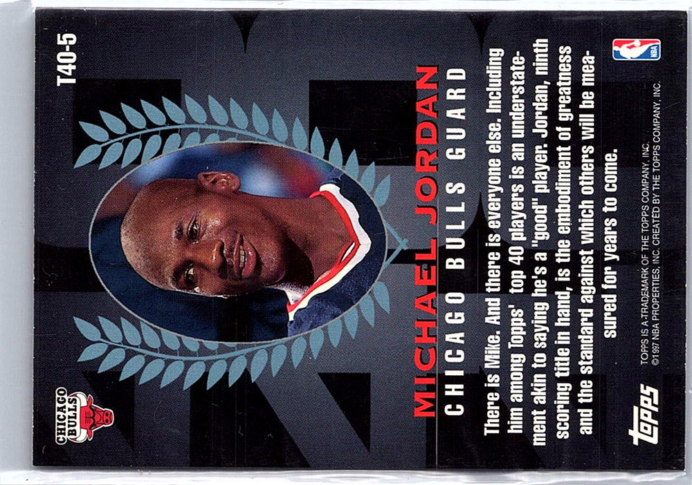 1997-98 Topps Chrome #T40-5 Michael Jordan Topps 40