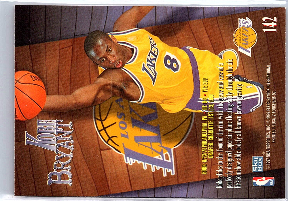1996-97 SkyBox Z-Force #142 Kobe Bryant