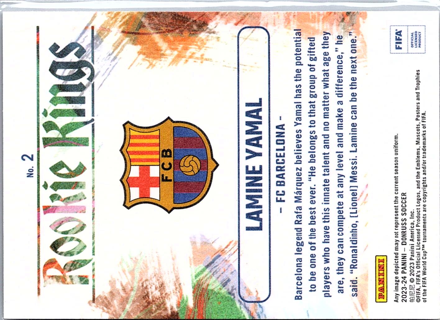 2023-24 Donruss #2 Lamine Yamal Rookie Kings