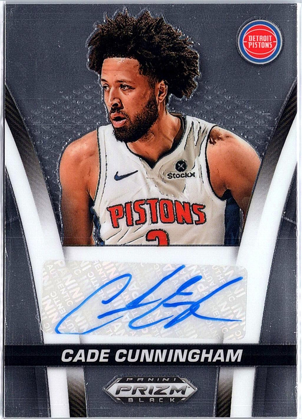 2024-25 Panini Prizm Black #FB-CAD Cade Cunningham Flashback Signatures