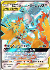 Moltres & Zapdos & Articuno GX (Full Art) Ultra Rare Hidden Fates 66/68 NM