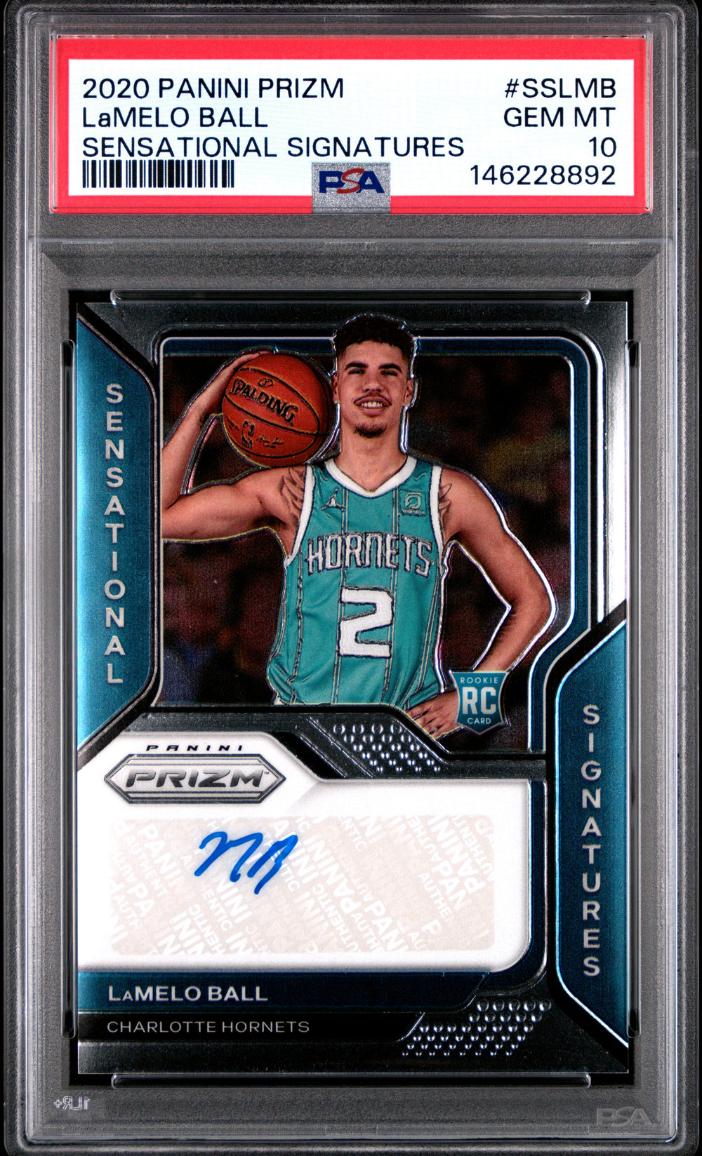 2020 Panini Prizm Sensational Signatures #SSLMB Lamelo Ball Sensational Signatures PSA 10