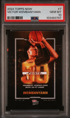 2024 Topps Now #7 Victor Wembanyama PSA 10