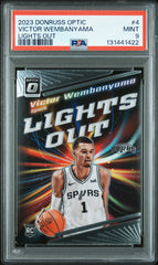 2023 Panini Donruss Optic Lights Out #4 Victor Wembanyama PSA 9
