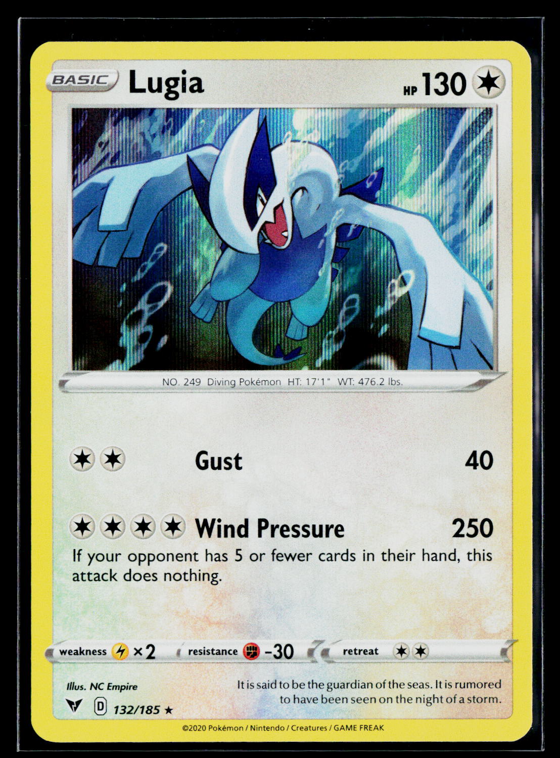 Lugia SWSH04: Vivid Voltage 132/185 NM