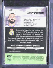 2021-22 Stadium Club Chrome UEFA UCL - Night Vision Prism Refractor Benzema/175