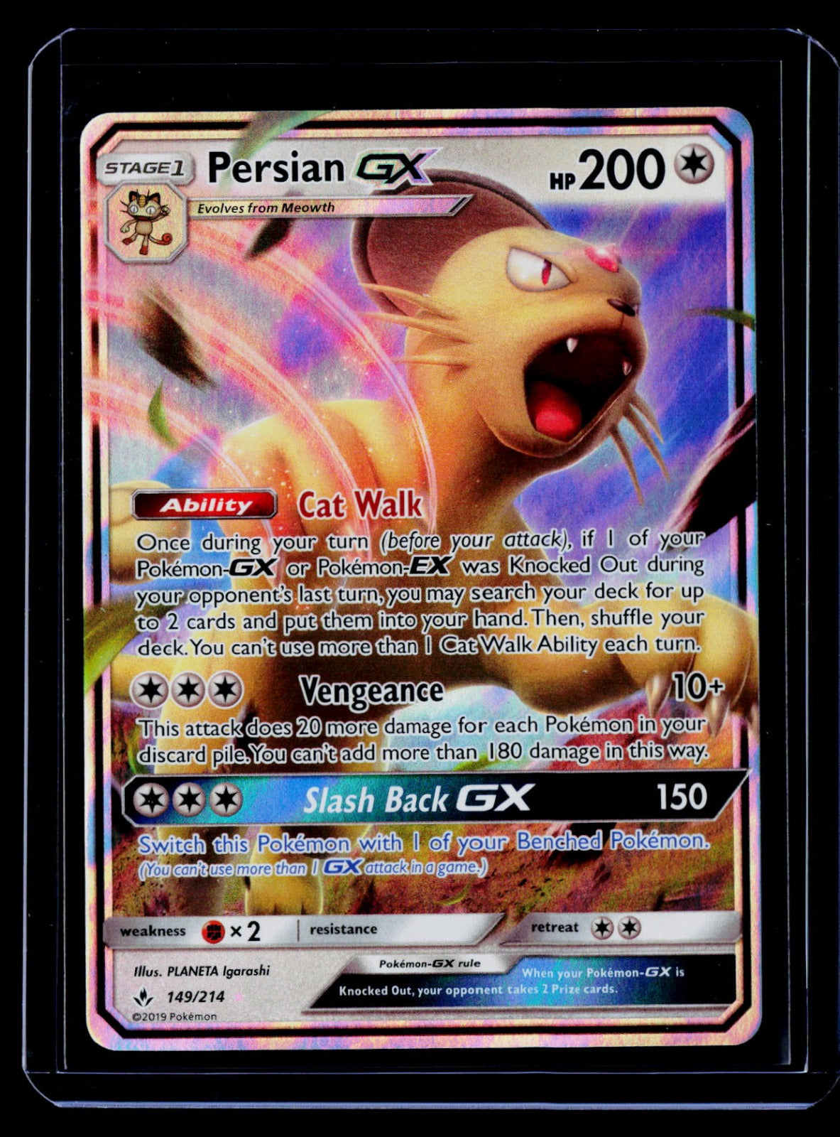 Persian GX Holo SM - Unbroken Bonds 149/214 LP