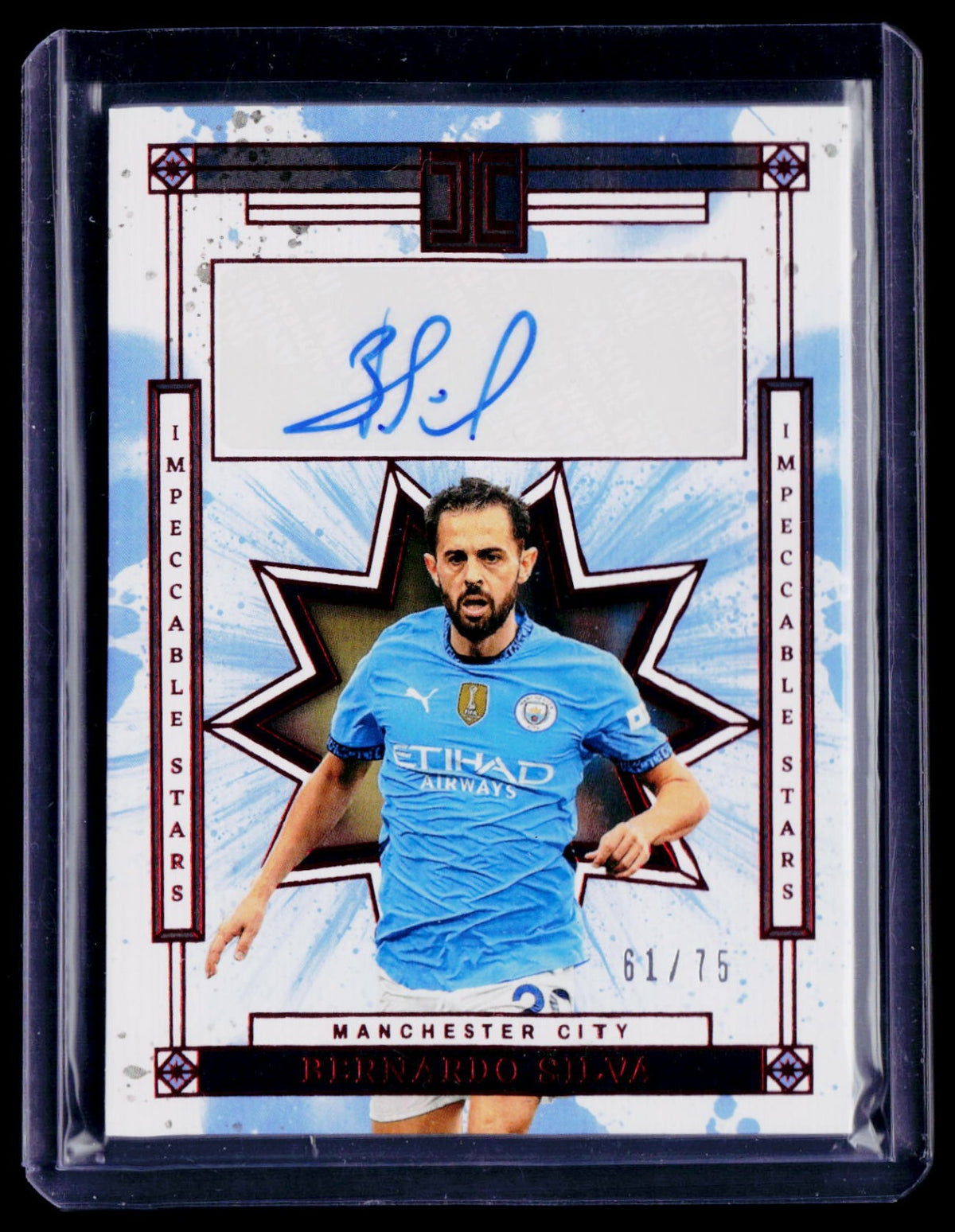 Bernardo Silva Panini Impeccable Auto /75 IS-BS NM