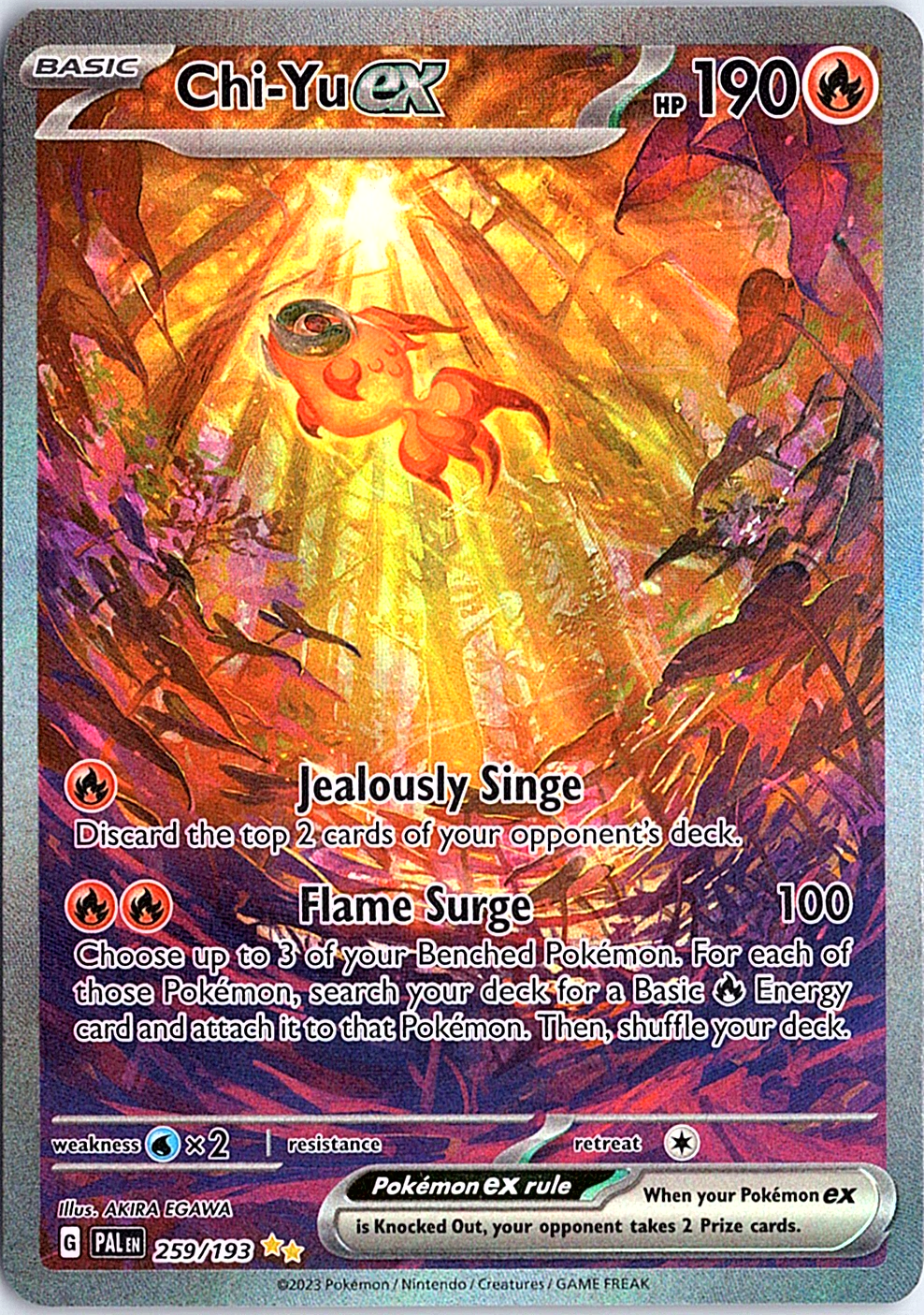 Chi-Yu ex Special Illustration Rare SV02: Paldea Evolved 259/193 NM