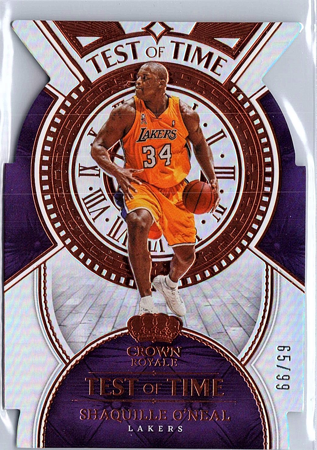 2022-23 Panini Crown Royale #2 Shaquille O'Neal Test of Time #/99