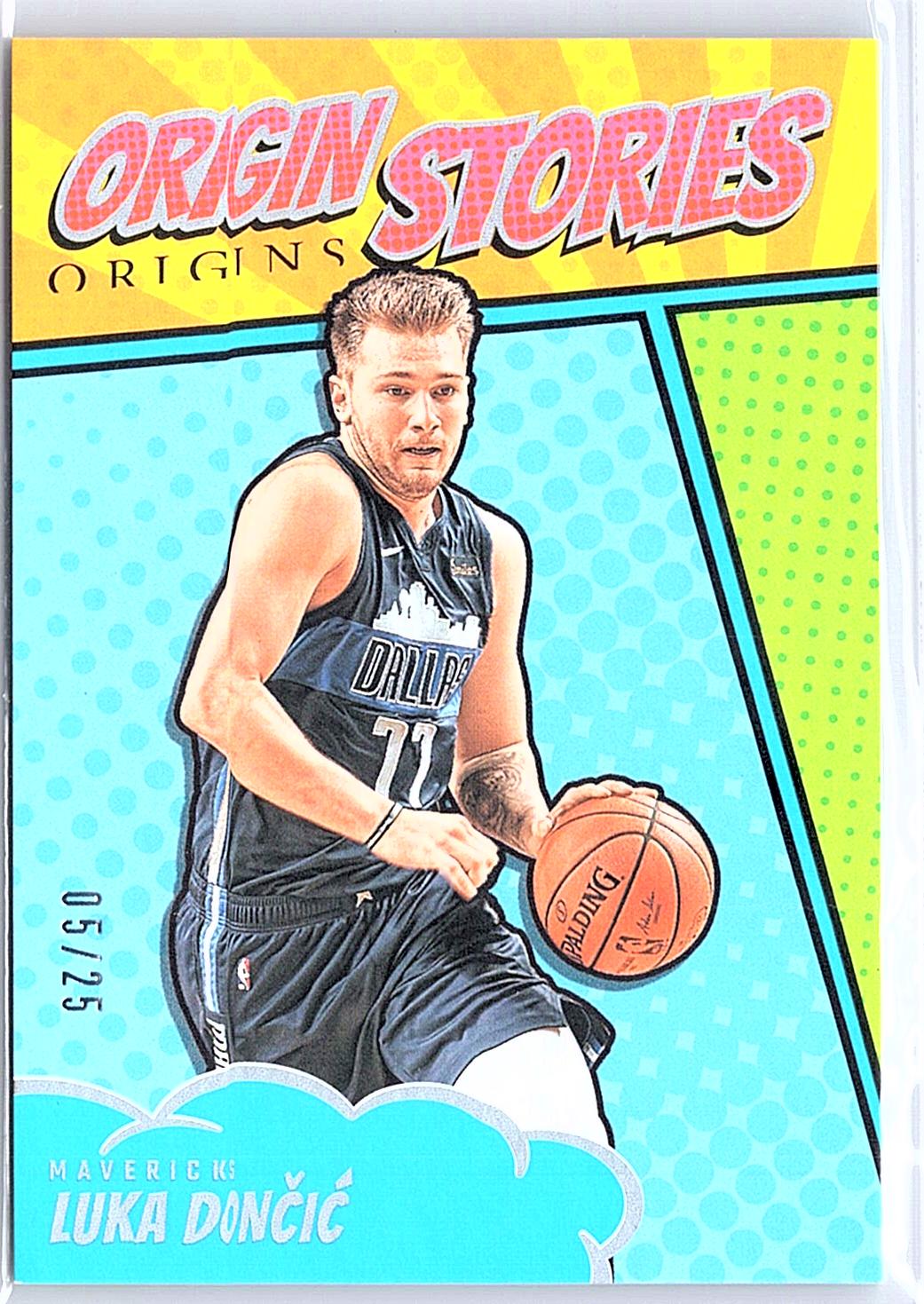 2024-25 Panini Origins #5 Luka Doncic Origin Stories Turquoise #/25