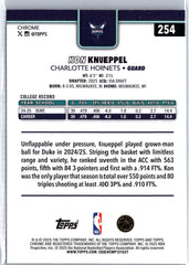 2025-26 Topps Chrome #254 Kon Knueppel RC