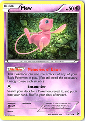 Mew Holo Rare XY - Fates Collide 29/124 NM