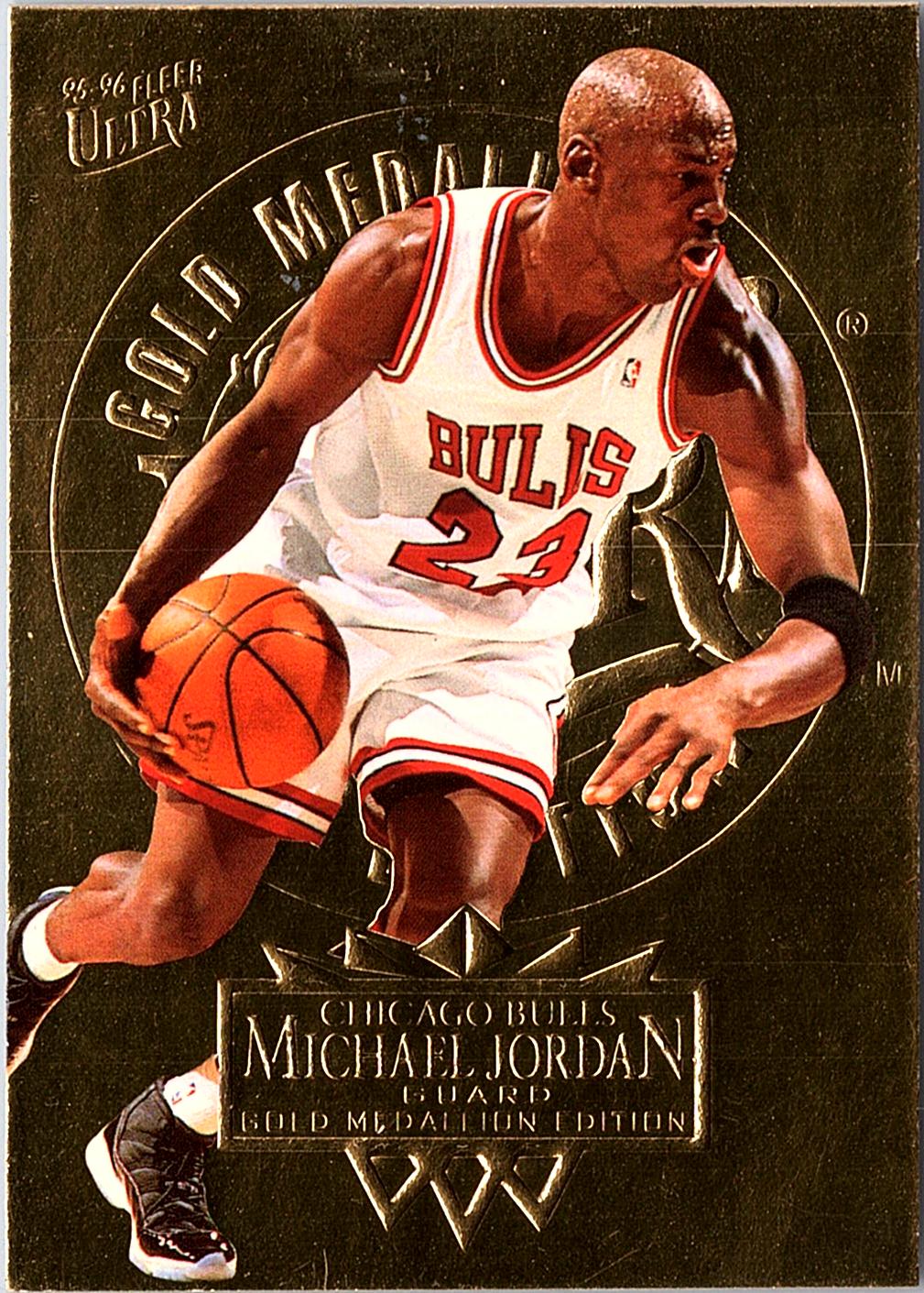 1995-96 Ultra #25 Michael Jordan Gold Medallion