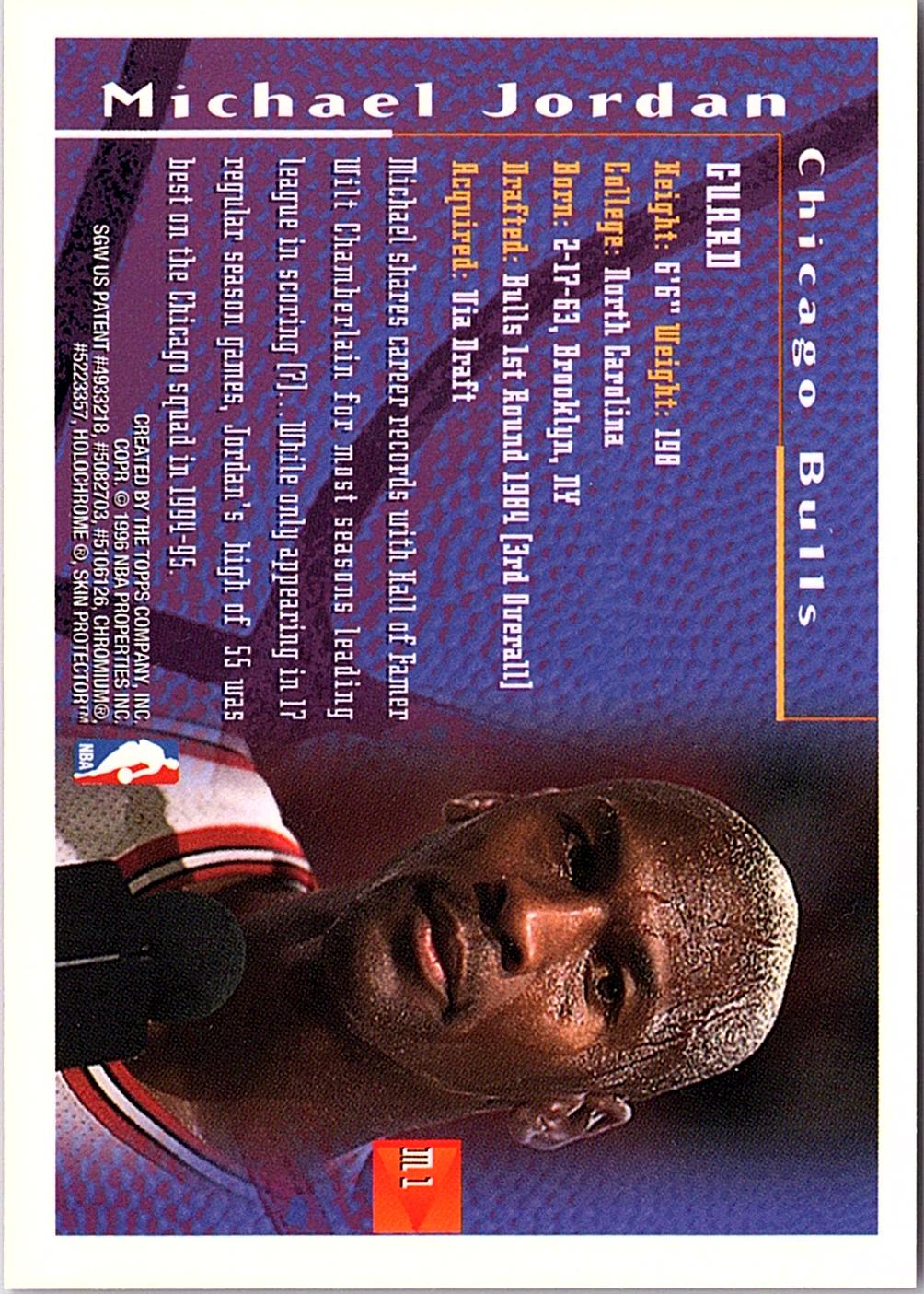 1995-96 Finest #M1 Michael Jordan Mystery