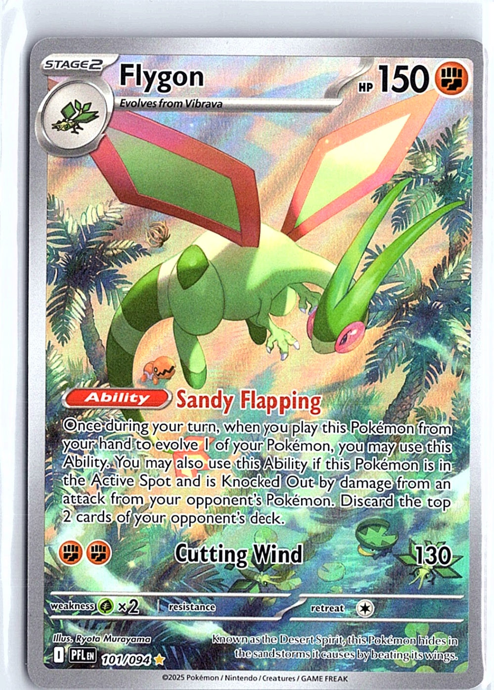 Flygon Illustration Rare ME02: Phantasmal Flames 101/094 NM