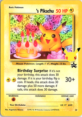 ______'s Pikachu Classic Collection Celebrations: Classic Collection 24/53 NM