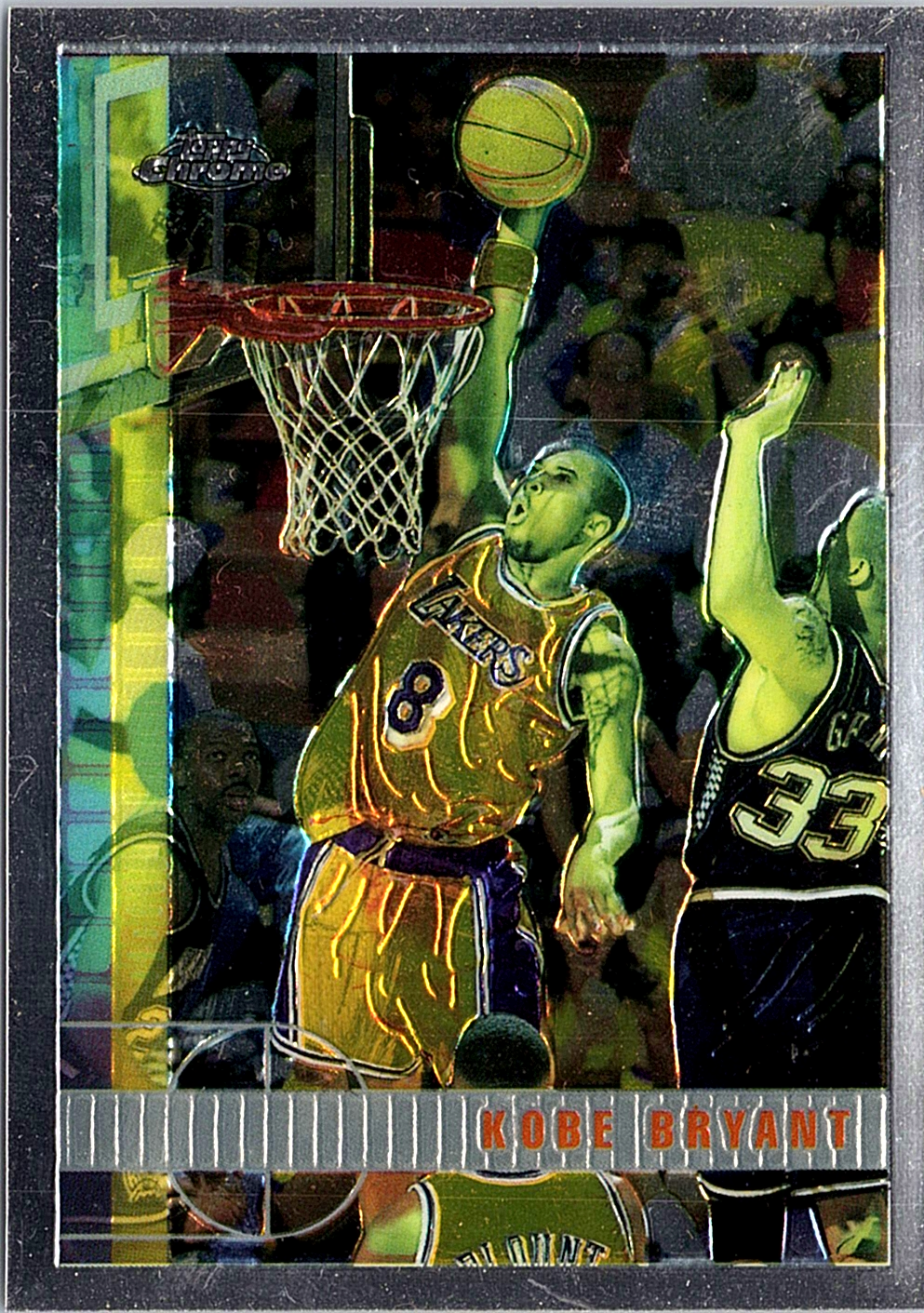 1997-98 Topps Chrome Kobe Bryant 171 Los Angeles Lakers