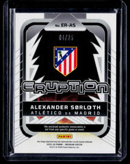 Alexander Sorloth Eruption ER-AS - 2025-26 Panini Obsidian /25 NM