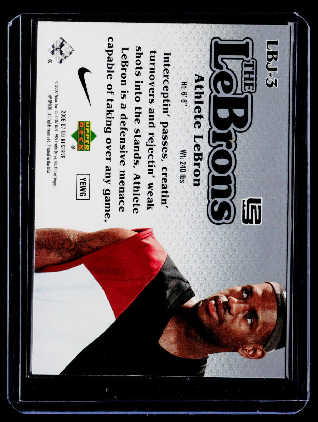 LeBron James UD Reserve - The LeBrons LBJ-3 NM