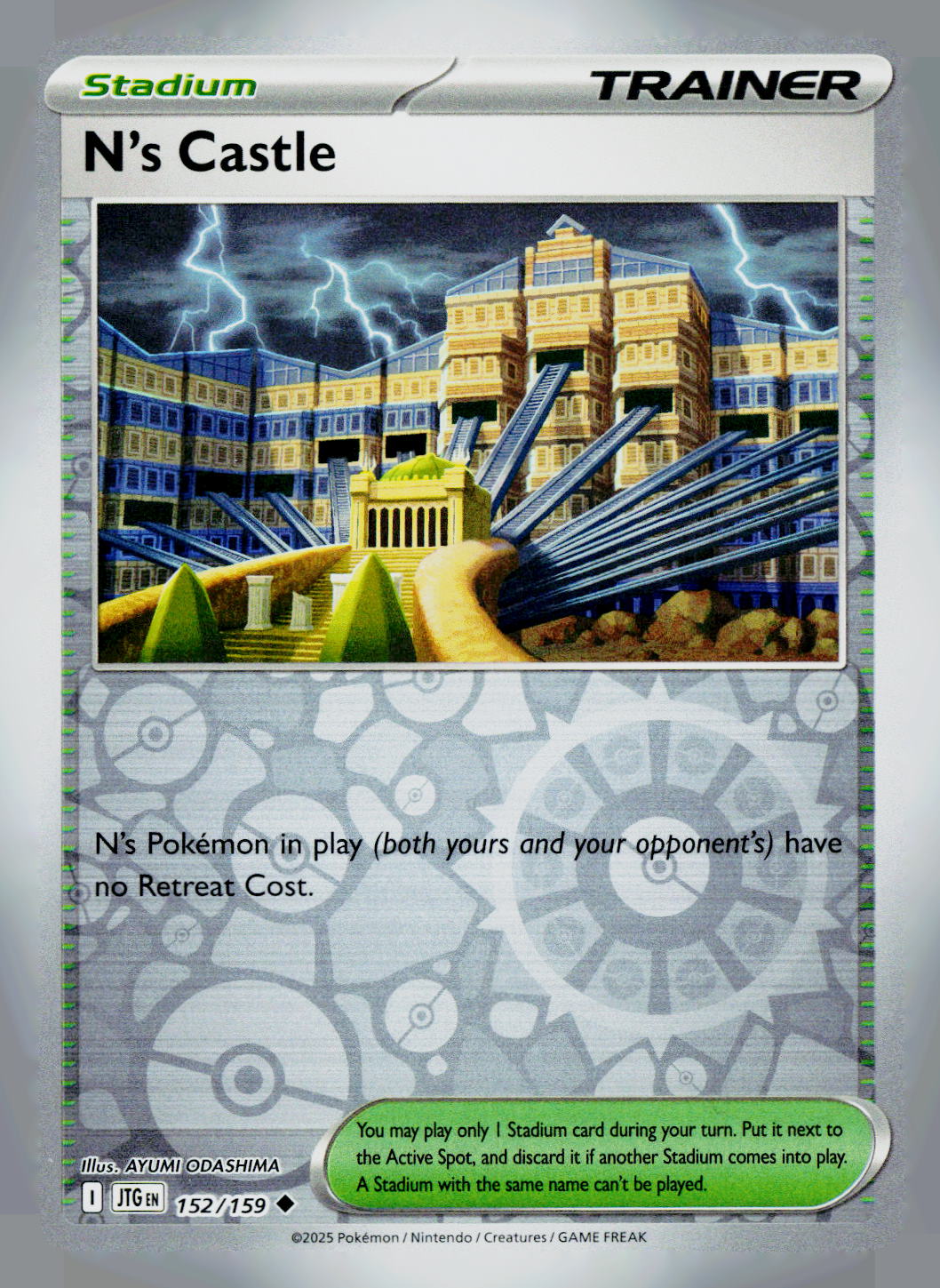 N's Castle JTG 152/159 Reverse Holo NM